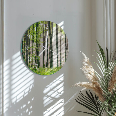 Round wall clock Forest