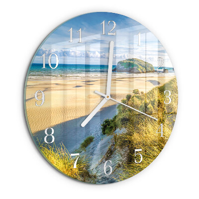 Round wall clock Beach