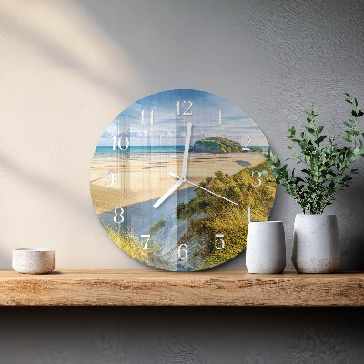 Round wall clock Beach