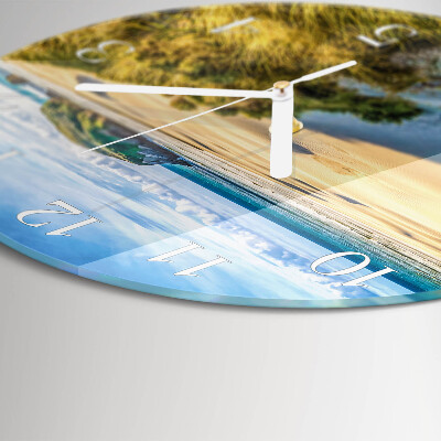Round wall clock Beach