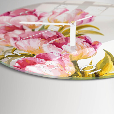 Round wall clock Watercolors