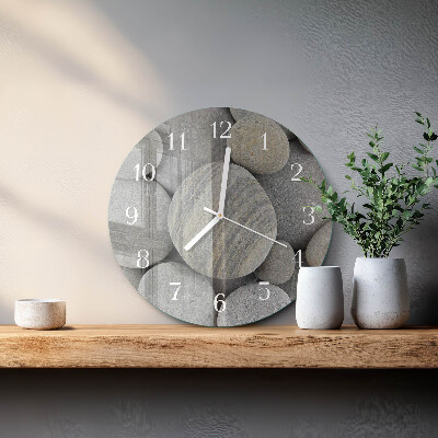 Round wall clock Stones