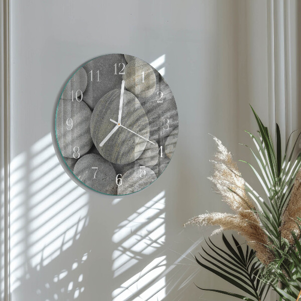 Round wall clock Stones