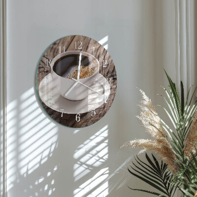 Round wall clock Coffee