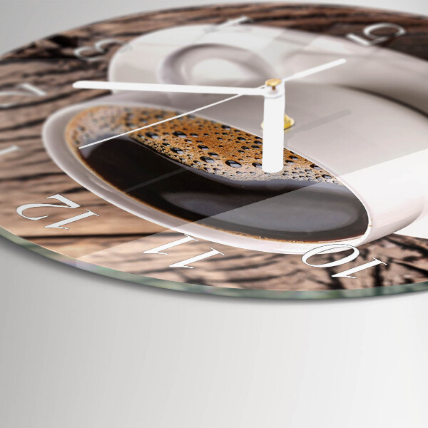 Round wall clock Coffee
