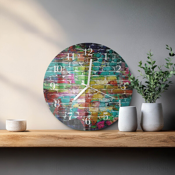 Round wall clock Brick