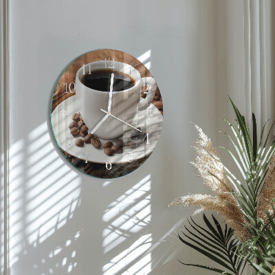Round wall clock Coffee