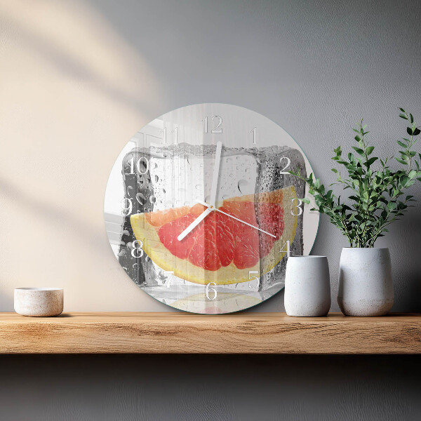 Round wall clock Grapefruit Ice Cream