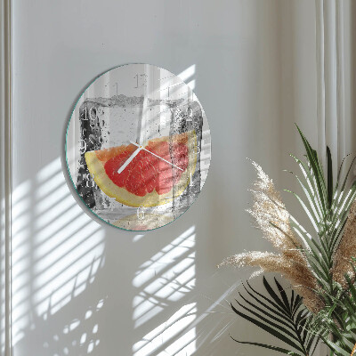 Round wall clock Grapefruit Ice Cream