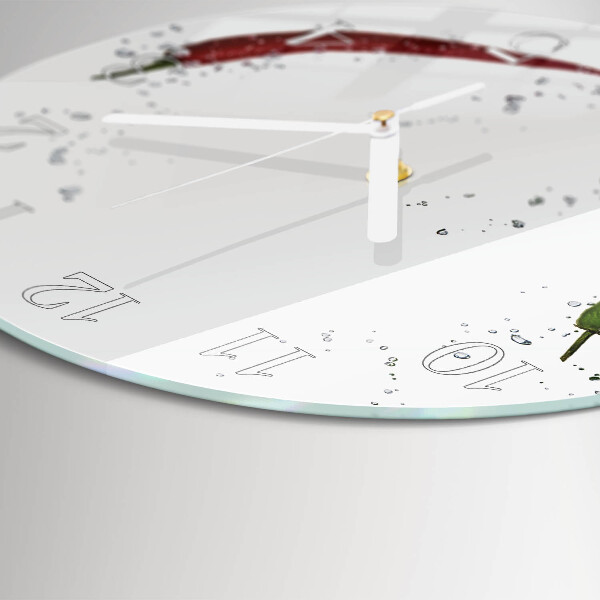Round wall clock Chili peppers
