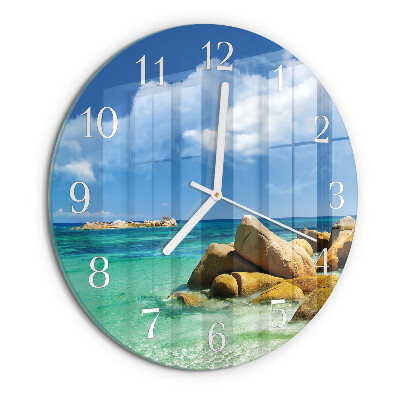 Round wall clock Sea