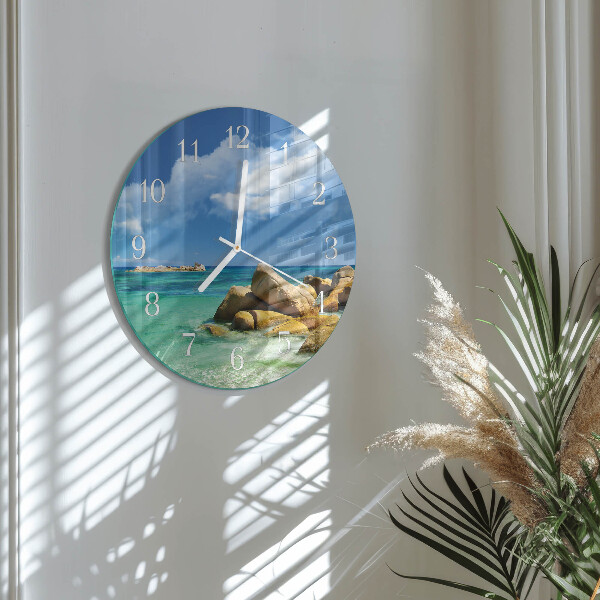 Round wall clock Sea