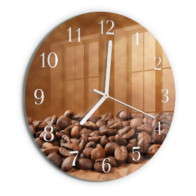 Round wall clock Coffee Beans
