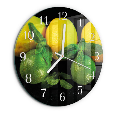 Round wall clock Lemons