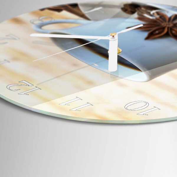 Round wall clock Coffee