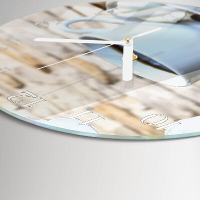 Round wall clock Coffee