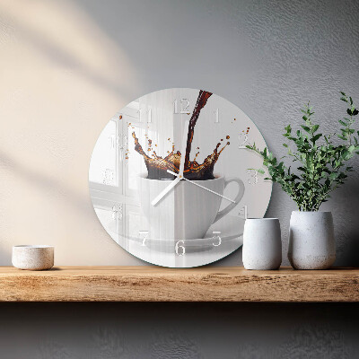 Round wall clock Coffee