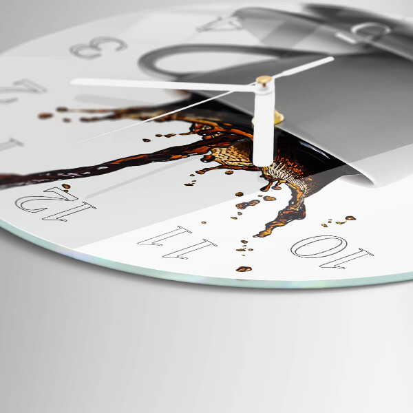 Round wall clock Coffee