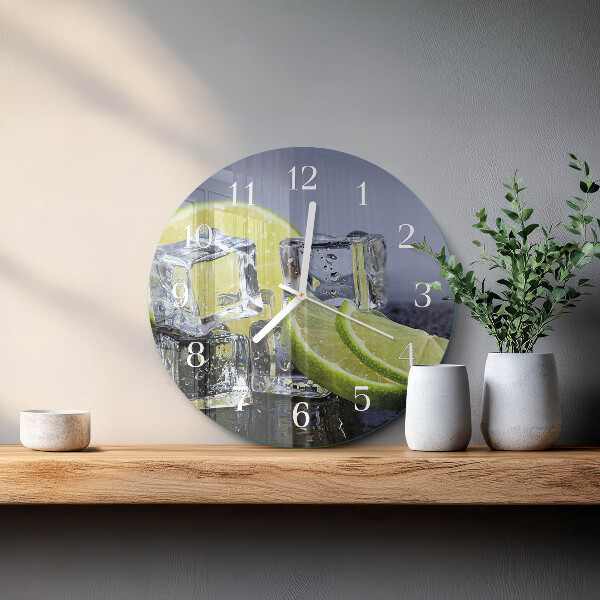 Round wall clock Citrus Fruits