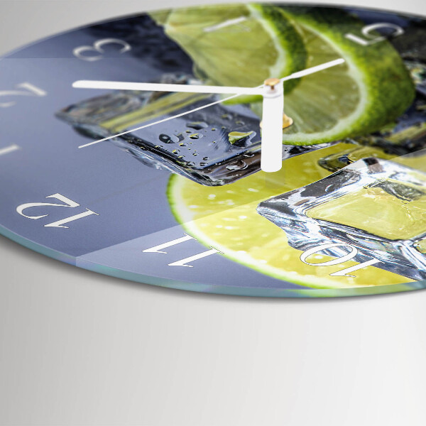 Round wall clock Citrus Fruits