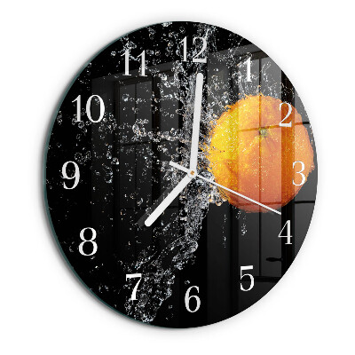 Round wall clock Orange
