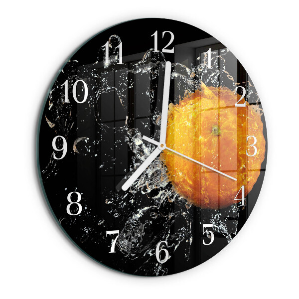Round wall clock Orange