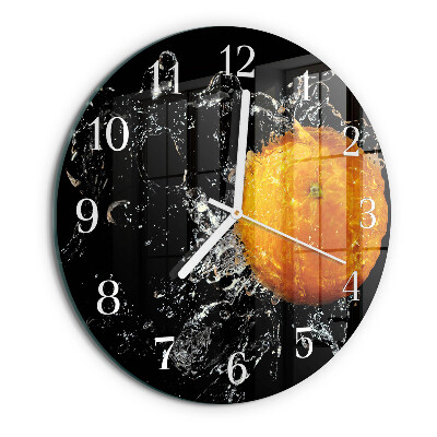 Round wall clock Orange