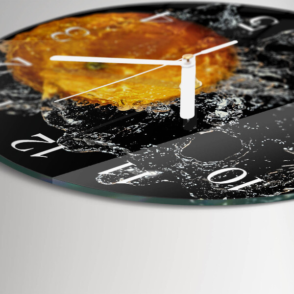 Round wall clock Orange