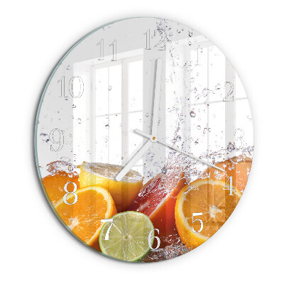 Round wall clock Oranges