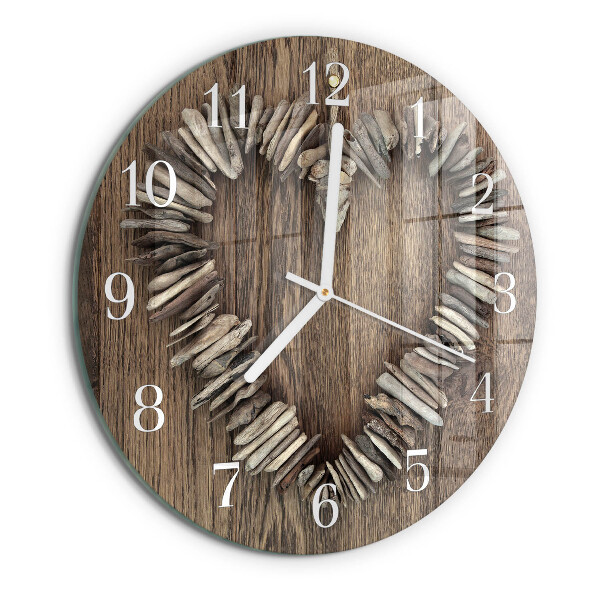 Round wall clock Heart