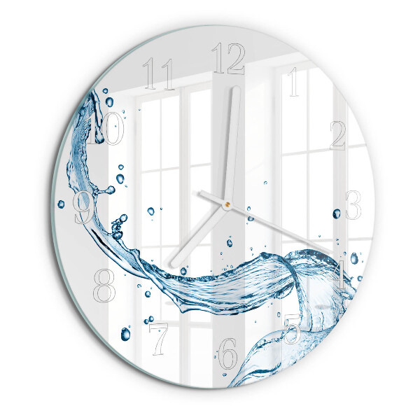 Round wall clock Water