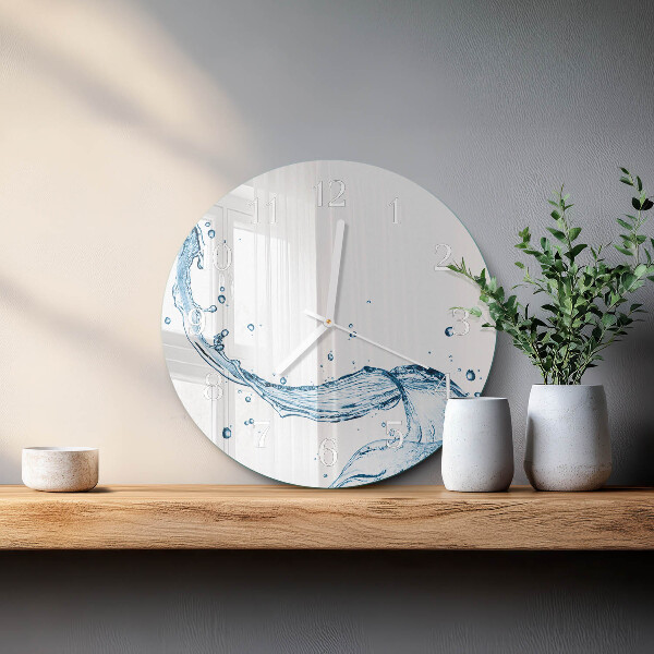 Round wall clock Water