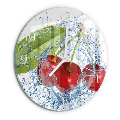 Round wall clock Cherries