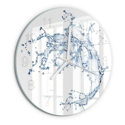 Round wall clock Water