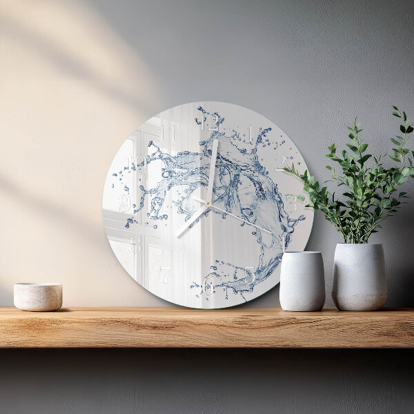 Round wall clock Water