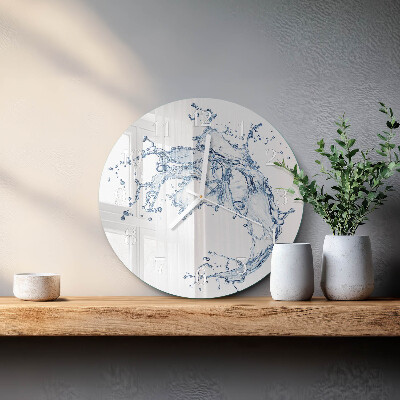 Round wall clock Water