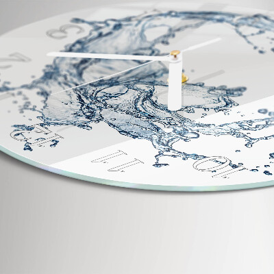 Round wall clock Water