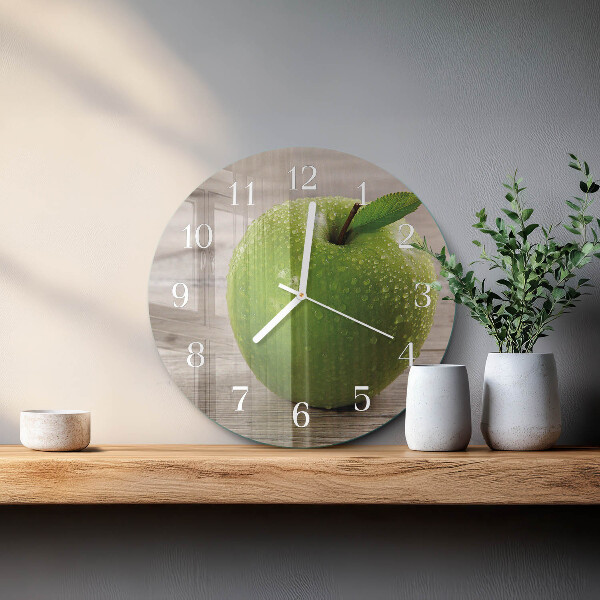 Round wall clock Apples