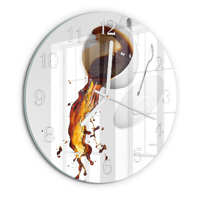 Round wall clock Coffee