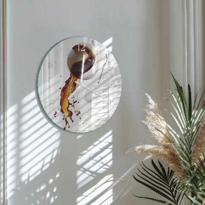 Round wall clock Coffee