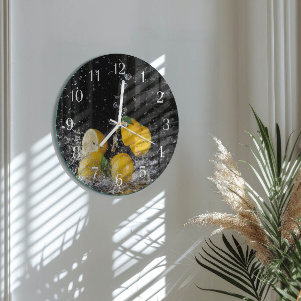 Round wall clock Lemons