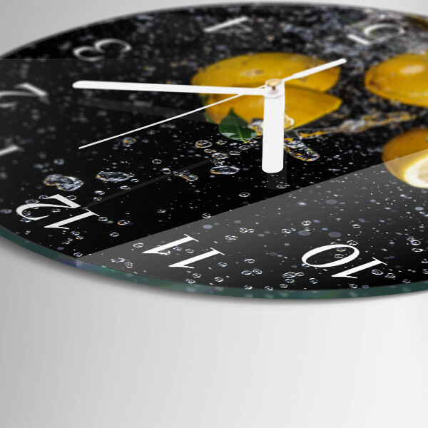 Round wall clock Lemons