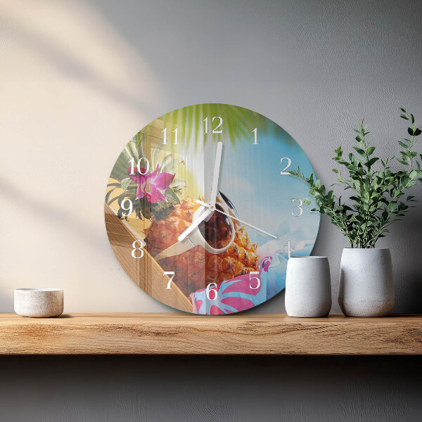 Round wall clock Pineapple