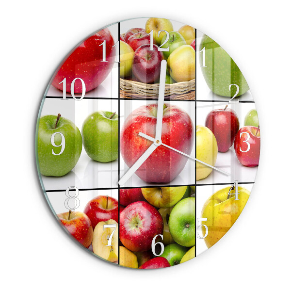 Round wall clock Apples