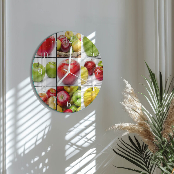 Round wall clock Apples