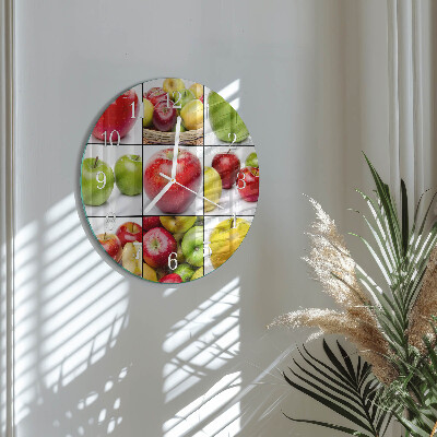 Round wall clock Apples