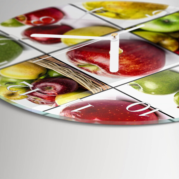 Round wall clock Apples