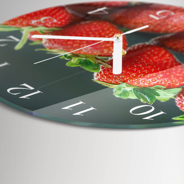 Round wall clock Strawberries