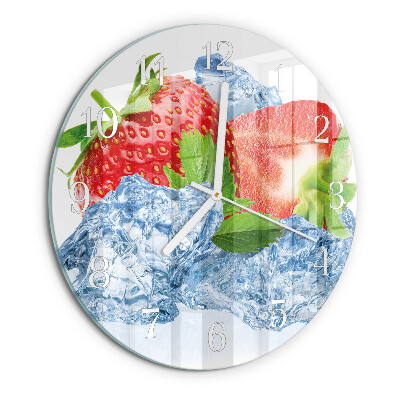 Round wall clock Strawberry Ice Cream