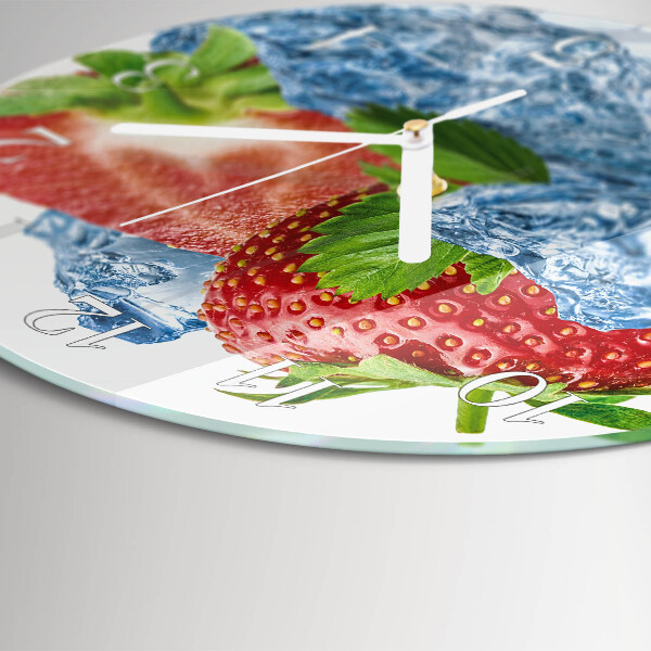 Round wall clock Strawberry Ice Cream